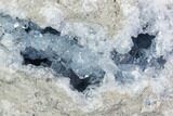 Sky Blue Celestine (Celestite) Geode - Very Sparkly! #107344-4